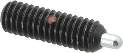 Gibraltar - 5/16-18, 1" Thread Length, 3/16" Plunger Projection, Steel Threaded Spring Plunger - 0.135" Max Plunger Diam, 1" Plunger Length, 1.5 Lb Init End Force, 4.5 Lb Final End Force, 3/32" Hex - Industrial Tool & Supply
