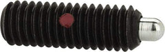 Gibraltar - 3/8-16, 1-1/8" Thread Length, 3/16" Plunger Projection, Steel Threaded Spring Plunger - 0.186" Max Plunger Diam, 1-1/8" Plunger Length, 2.8 Lb Init End Force, 7.2 Lb Final End Force, 3/16" Hex - Industrial Tool & Supply