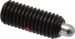 Gibraltar - 1/2-13, 1-1/4" Thread Length, 1/4" Plunger Projection, Steel Threaded Spring Plunger - 1/4" Max Plunger Diam, 1-1/4" Plunger Length, 2.7 Lb Init End Force, 9.3 Lb Final End Force, 1/4" Hex - Industrial Tool & Supply
