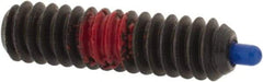 Gibraltar - 6-32, 17/32" Thread Length, 1/16" Plunger Projection, Steel Threaded Spring Plunger - 0.045" Max Plunger Diam, 17/32" Plunger Length, 1.5 Lb Init End Force, 4.5 Lb Final End Force, 1/16" Hex - Industrial Tool & Supply