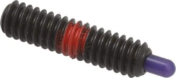 Gibraltar - 1/4-20, 1" Thread Length, 3/16" Plunger Projection, Steel Threaded Spring Plunger - 0.118" Max Plunger Diam, 1" Plunger Length, 3 Lb Init End Force, 13 Lb Final End Force, 5/64" Hex - Industrial Tool & Supply
