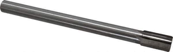 Interstate - 7/8" Diam, 0.748 to 0.75" Max Diam Straight Shank, 1-1/2" Flute Length, Machine Expansion Reamer - Straight Flute, 10" OAL, Right Hand Cut, 6 Flutes, High Speed Steel, Bright Finish - Industrial Tool & Supply