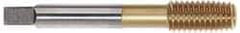 Accupro - M4x0.70 Metric Coarse D6 Thread Limit Plug Thread Forming Tap - Powdered Metal High Speed Steel, TiCN Finish, 2-1/8" OAL - Exact Industrial Supply
