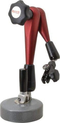 SPI - Aluminum (Arms), Round Base, Indicator Transfer Stand - 365mm High, Includes Holder - Industrial Tool & Supply