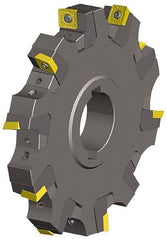 Kennametal - Arbor Hole Connection, 0.548" Cutting Width, 1.03" Depth of Cut, 4" Cutter Diam, 1-1/4" Hole Diam, 6 Tooth Indexable Slotting Cutter - KSSS Toolholder, SPCT, SPET, SPPT Insert - Industrial Tool & Supply