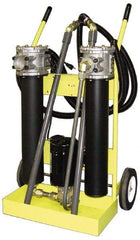 Parker - MicroGlass III Filter Media, 10 GPM Flow Rate, Portable Filter System - 10 Micron Rating, -40 to 150°F - Industrial Tool & Supply