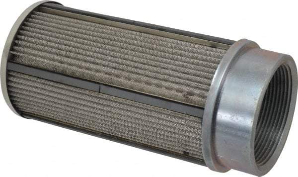 Parker - 30 Mesh, 380 LPM, 100 GPM, 4.47" Diam, Male/Female Magnetic Suction Strainer - 3 Port NPT, 9.35" Long - Industrial Tool & Supply