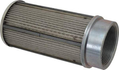 Parker - 30 Mesh, 380 LPM, 100 GPM, 4.47" Diam, Male/Female Magnetic Suction Strainer - 3 Port NPT, 9.35" Long - Industrial Tool & Supply
