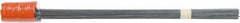 Irwin - 3-1/2" High x 2-1/2" Wide, Orange Glow Marking Flag - 21" Overall Height - Industrial Tool & Supply