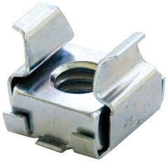 Value Collection - 3/8-16 Screw, 0.162 to 0.21" Thick, Spring Steel Cage Nut - Zinc-Plated Finish - Industrial Tool & Supply