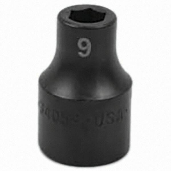 SK - Impact Socket - 1/2"DR 9MM IMPACT SOCKET - Industrial Tool & Supply