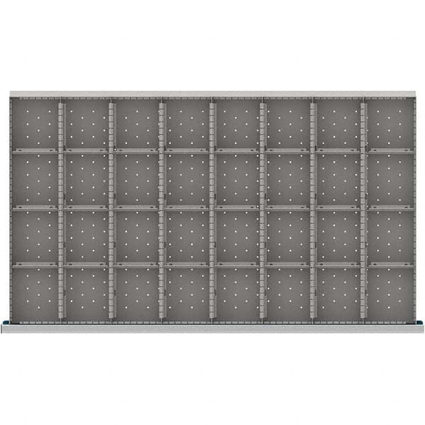 LISTA - 32-Compartment Drawer Divider Layout for 3.15" High Drawers - Industrial Tool & Supply