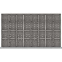 LISTA - 32-Compartment Drawer Divider Layout for 3.15" High Drawers - Industrial Tool & Supply