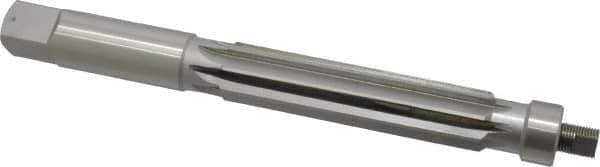 Value Collection - 1-1/8" Reamer Diam, 0.012 Max Expansion, Straight Shank, 4-3/4" Flute Length, Hand Expansion Reamer - Straight Flute, 10-1/2" OAL, Right Hand Cut, 8 Flutes, High Speed Steel - Industrial Tool & Supply