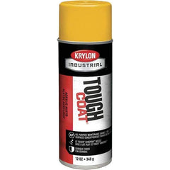 Krylon - OSHA Yellow, 12 oz Net Fill, High Gloss, Enamel Spray Paint - 20 to 25 Sq Ft per Can, 16 oz Container, Use on Conduits, Ducts, Electrical Equipment, Machinery, Metal, Motors, Pipelines & Marking Areas, Railings, Steel Bars, Tool Boxes, Tools - Industrial Tool & Supply