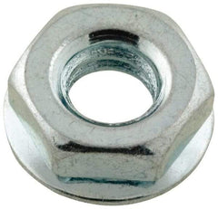 Value Collection - 1/4-20, Zinc Plated, Steel Hex Nut with Conical Washer - 1/2" Washer Diam, 7/16" Width Across Flats - Industrial Tool & Supply
