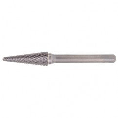 SL-3 Double Cut Solid Carbide Bur-Cone Radius Shape - Industrial Tool & Supply