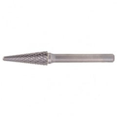 SL-3 Double Cut Solid Carbide Bur-Cone Radius Shape - Industrial Tool & Supply