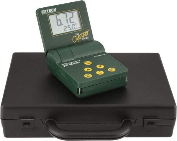 Extech - 0 to 14 pH, pH/mV/Temp Meter - 212°F - Industrial Tool & Supply