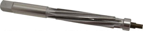 Value Collection - 3/4" Reamer Diam, 0.006 Max Expansion, Straight Shank, 3-1/2" Flute Length, Hand Expansion Reamer - Spiral Flute, 8" OAL, Left Hand Spiral, Right Hand Cut, 8 Flutes, High Speed Steel - Industrial Tool & Supply