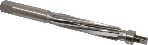 Value Collection - 7/8" Reamer Diam, 0.006 Max Expansion, Straight Shank, 4" Flute Length, Hand Expansion Reamer - Spiral Flute, 9" OAL, Left Hand Spiral, Right Hand Cut, 8 Flutes, High Speed Steel - Industrial Tool & Supply