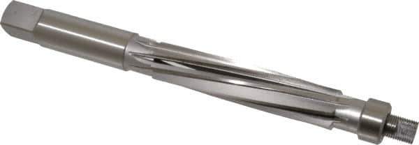 Value Collection - 1" Reamer Diam, 0.012 Max Expansion, Straight Shank, 4-1/2" Flute Length, Hand Expansion Reamer - Spiral Flute, 8" OAL, Left Hand Spiral, Right Hand Cut, 8 Flutes, High Speed Steel - Industrial Tool & Supply