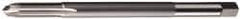 Cleveland - 1/4-20 UNC 2 Flute H3 Bright Finish High Speed Steel Spiral Point Extension Tap - Plug Chamfer, 6" OAL, 2B Class of Fit, Series 1011EXT - Exact Industrial Supply