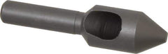 Weldon - 7/16" Head Diam, 1/4" Shank Diam, 60° High Speed Steel Countersink - Bright Finish, 1-3/4" OAL, Single End, Straight Shank, Right Hand Cut - Industrial Tool & Supply