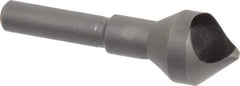 Weldon - 9/16" Head Diam, 1/4" Shank Diam, 82° High Speed Steel Countersink - Bright Finish, 1-7/8" OAL, Single End, Straight Shank, Right Hand Cut - Industrial Tool & Supply