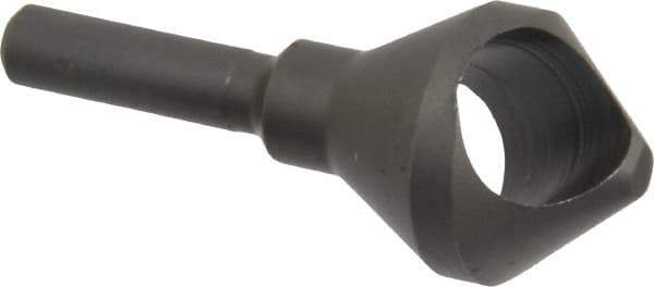 Weldon - 13/16" Head Diam, 1/4" Shank Diam, 82° High Speed Steel Countersink - Bright Finish, 2-1/16" OAL, Single End, Straight Shank, Right Hand Cut - Industrial Tool & Supply