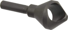 Weldon - 13/16" Head Diam, 1/4" Shank Diam, 82° High Speed Steel Countersink - Bright Finish, 2-1/16" OAL, Single End, Straight Shank, Right Hand Cut - Industrial Tool & Supply