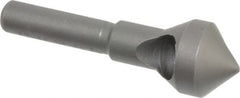 Weldon - 9/16" Head Diam, 1/4" Shank Diam, 90° High Speed Steel Countersink - Industrial Tool & Supply