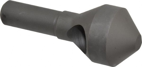 Weldon - 1-1/8" Head Diam, 1/2" Shank Diam, 90° High Speed Steel Countersink - Industrial Tool & Supply