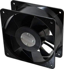 Value Collection - 115 Volts, AC, 260 CFM, Square Tube Axial Fan - 0.49 Amp Rating, 2,900 to 3,400 RPM, 6.3" High x 6.3" Wide x 2.44" Deep - Industrial Tool & Supply