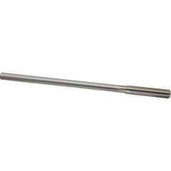 Made in USA - 0.3745" High Speed Steel 6 Flute Dowel Pin Chucking Reamer - Industrial Tool & Supply