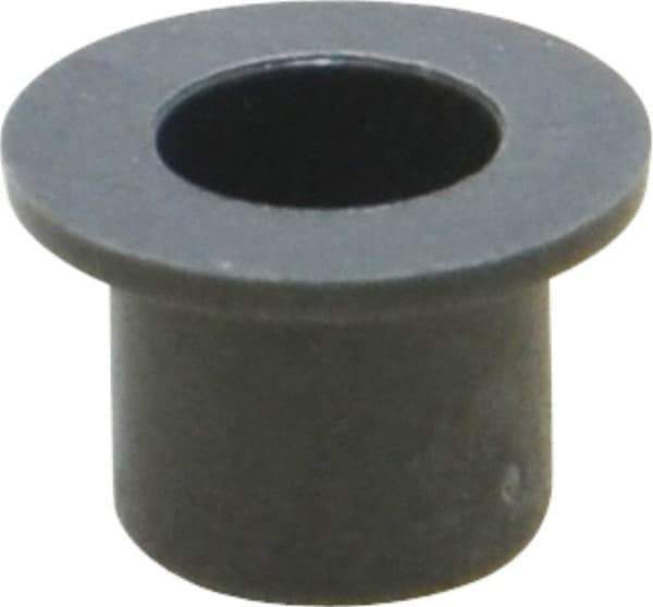Igus - 3/16" Inside x 1/4" Outside Diam, Thermoplastic Sleeve Bearing - 3/8" Outside Diam, 0.032" Flange Thickness, 1/4" OAL - Industrial Tool & Supply
