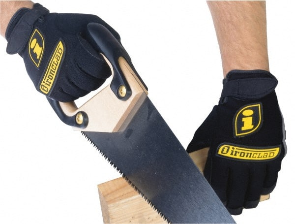 ironCLAD - Size S (7-8) Synthetic Leather Anti-Vibration/Impact Protection Work Gloves - Industrial Tool & Supply