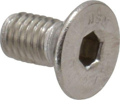 Value Collection - M5x0.80 Metric Coarse Hex Socket Drive, 90° Flat Screw - Grade 316 & Austenitic A4 Stainless Steel, Fully Threaded, 10mm OAL - Industrial Tool & Supply