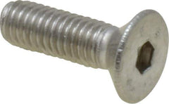 Value Collection - M5x0.80 Metric Coarse Hex Socket Drive, 90° Flat Screw - Grade 316 & Austenitic A4 Stainless Steel, Fully Threaded, 16mm OAL - Industrial Tool & Supply