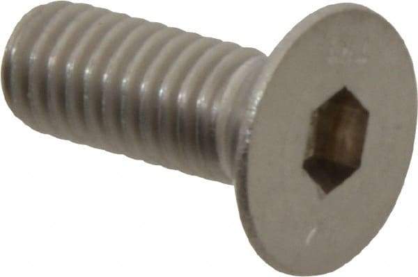 Value Collection - M6x1.00 Metric Coarse Hex Socket Drive, 90° Flat Screw - Grade 316 & Austenitic A4 Stainless Steel, Fully Threaded, 16mm OAL - Industrial Tool & Supply
