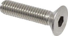 Value Collection - M6x1.00 Metric Coarse Hex Socket Drive, 90° Flat Screw - Grade 316 & Austenitic A4 Stainless Steel, Partially Threaded, 25mm OAL - Industrial Tool & Supply