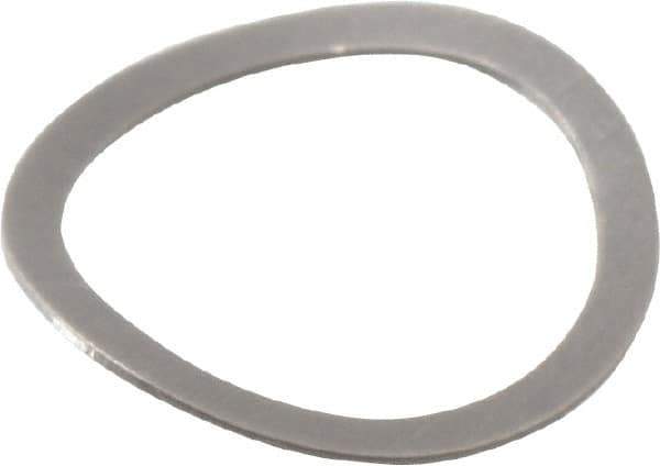 Gardner Spring - 0.194" ID x 0.242" OD, Grade 302 Stainless Steel Wave Disc Spring - 0.006" Thick, 0.03" Overall Height, 0.015" Deflection, 0.75 Lb at Deflection - Industrial Tool & Supply