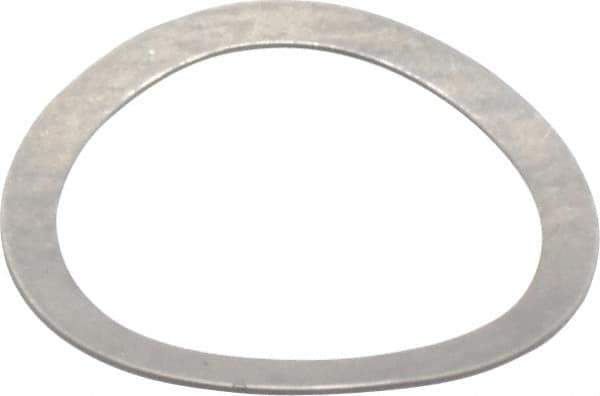 Gardner Spring - 0.243" ID x 0.305" OD, Grade 302 Stainless Steel Wave Disc Spring - 0.007" Thick, 0.03" Overall Height, 0.015" Deflection, 0.75 Lb at Deflection - Industrial Tool & Supply