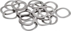 Gardner Spring - 0.265" ID x 0.367" OD, Grade 1074-1095 Steel Wave Disc Spring - 0.006" Thick, 0.03" Overall Height, 0.015" Deflection, 3 Lb at Deflection - Industrial Tool & Supply