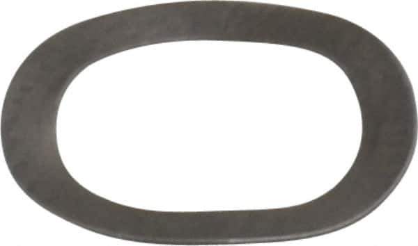 Gardner Spring - 0.265" ID x 0.367" OD, Grade 302 Stainless Steel Wave Disc Spring - 0.006" Thick, 0.03" Overall Height, 0.015" Deflection, 3 Lb at Deflection - Industrial Tool & Supply