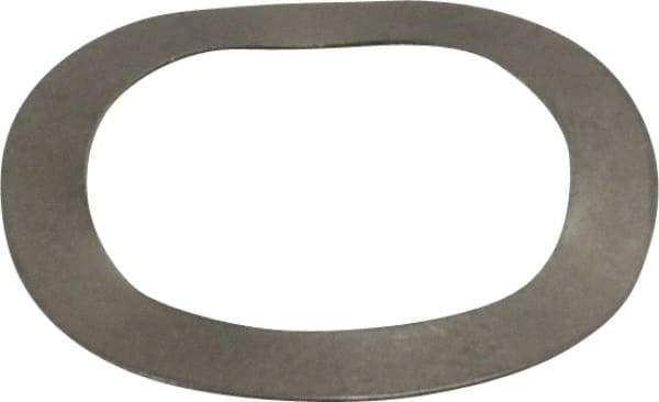 Gardner Spring - 0.531" ID x 0.734" OD, Grade 302 Stainless Steel Wave Disc Spring - 0.009" Thick, 0.05" Overall Height, 0.03" Deflection, 5.5 Lb at Deflection - Industrial Tool & Supply