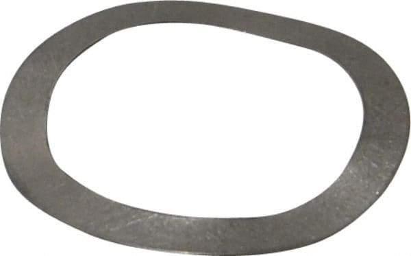 Gardner Spring - 0.65" ID x 0.855" OD, Grade 302 Stainless Steel Wave Disc Spring - 0.01" Thick, 0.06" Overall Height, 0.03" Deflection, 5.5 Lb at Deflection - Industrial Tool & Supply