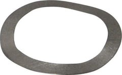 Gardner Spring - 0.65" ID x 0.855" OD, Grade 302 Stainless Steel Wave Disc Spring - 0.01" Thick, 0.06" Overall Height, 0.03" Deflection, 5.5 Lb at Deflection - Industrial Tool & Supply
