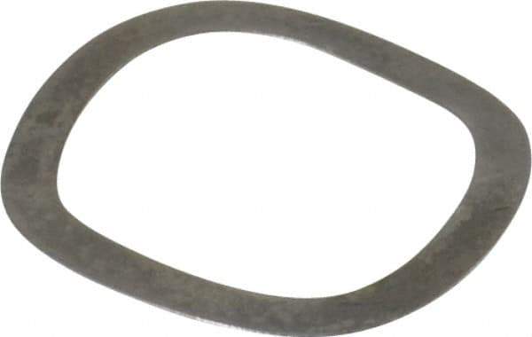 Gardner Spring - 0.719" ID x 0.925" OD, Grade 1074 Steel Wave Disc Spring - 0.01" Thick, 0.066" Overall Height, 0.033" Deflection, 7.5 Lb at Deflection - Industrial Tool & Supply