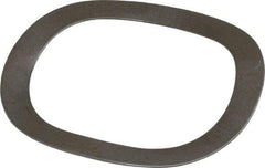 Gardner Spring - 1.051" ID x 1.351" OD, Grade 1074 Steel Wave Disc Spring - 0.015" Thick, 0.099" Overall Height, 0.049" Deflection, 18 Lb at Deflection - Industrial Tool & Supply